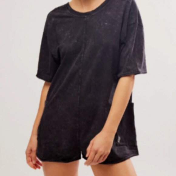 Free People Hotshot Tee Romper - Picture 4 of 4